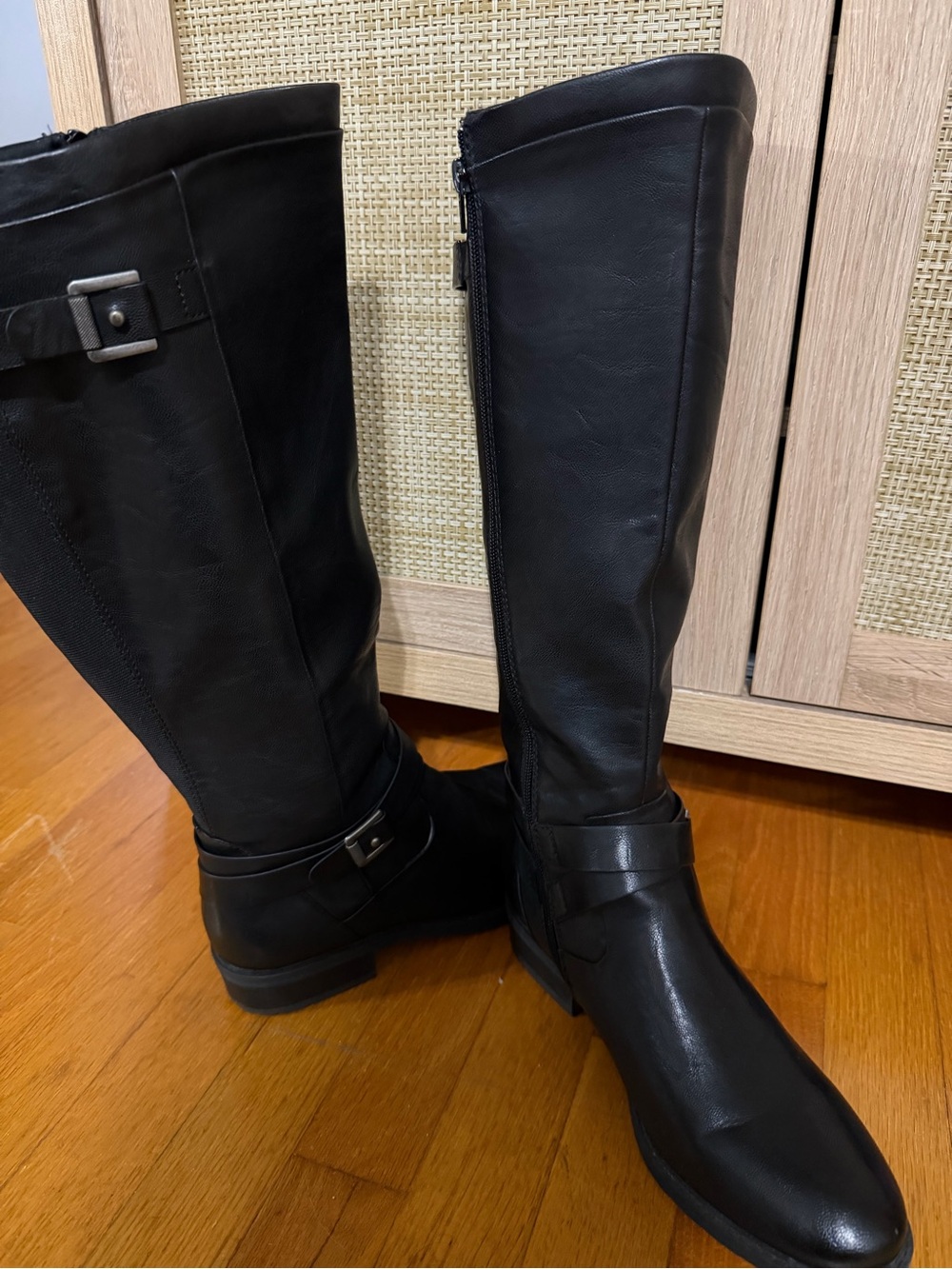 BareTraps Black Over-the-Knee Riding Boots - Picture 2 of 8